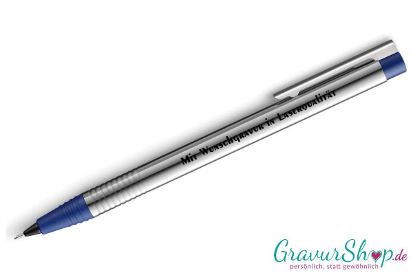 LAMY Bleistift Silber Blau mit Gravur