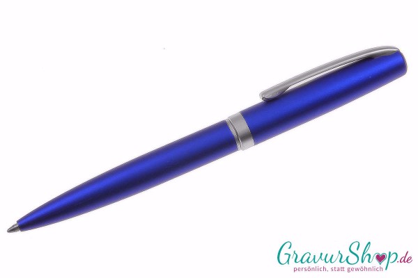 Online Eleganza Blau Kugelschreiber mit Gravur
