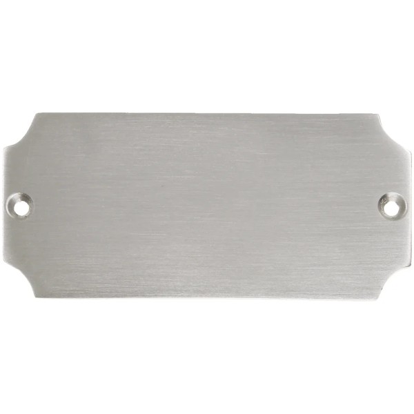 Messingschild 36 vernickelt mit Gravur