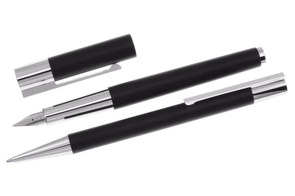 LAMY scala Schreibset Kuli + Füllhalter schwarz mit Gravur