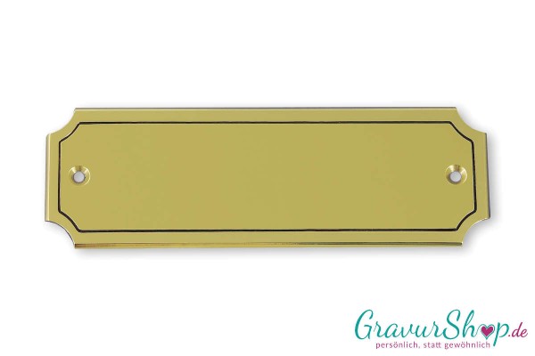 Messingschild mit Gravur Nr.35