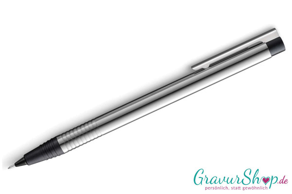 LAMY Druckbleistift Silber / schwarz mit Gravur